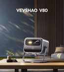 Projetor VEVSHAO V80 – 4K, Full HD, Android 11 e Wi‑Fi 6