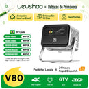 Projetor VEVSHAO V80 – 4K, Full HD, Android 11 e Wi‑Fi 6