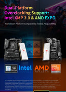 Memória RAM KINGBANK KRRW DDR5 RGB 32GB (2x16GB) 6000MHz CL30