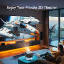 Projetor VEVSHAO V80 – 4K, Full HD, Android 11 e Wi‑Fi 6